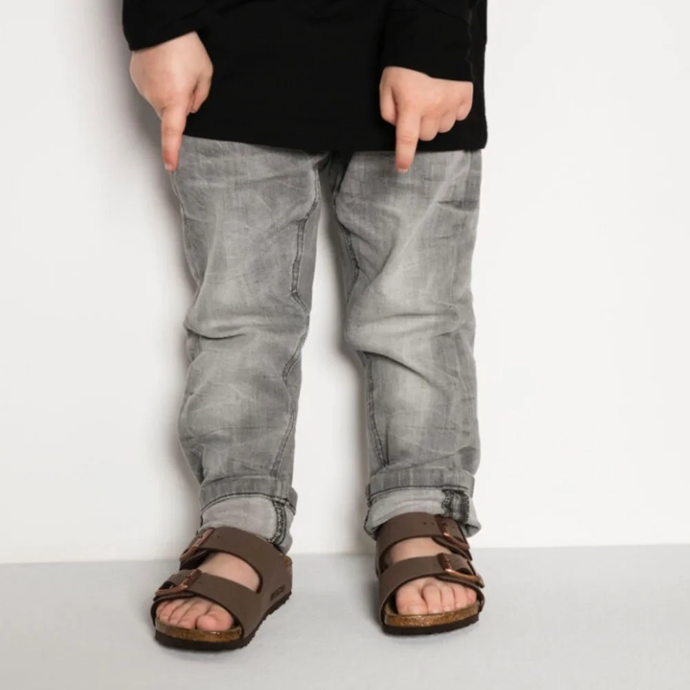 Birkenstock Arizona Kids Brown Leather Sandals - Picture 2 of 11